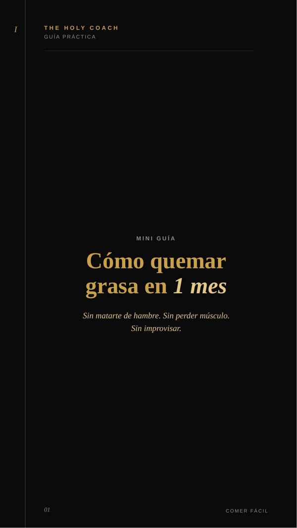 Portada — Cómo quemar grasa en 1 mes